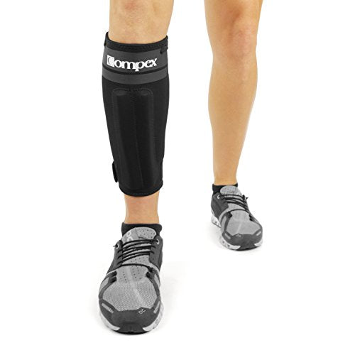 Compex Anaform Shin Splint Compression Sleeve Calf Support for Running, Cycling, Walking - Black - Small - size: Small
