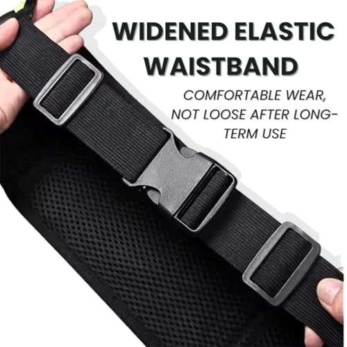 Slim Running Belt for Women & Men, Adjustable Waist Pack for Phone, Keys, Cards, and Cash. Ideal Fanny Pack During the Running, Workouts, Hiking and Travel