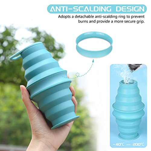 Nefeeko Collapsible Water Bottle, BPA Free Silicone Foldable Water Bottles - color: BUPK, style: 2 Pack