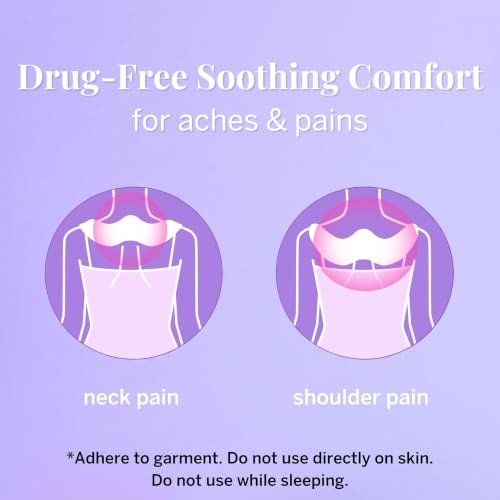 Pixie Heating Pad for Neck & Shoulder Pain Relief – Air Activated Heat Therapy for Muscle Tension, Upper Back Comfort, Custom Fit Contoured Warming Pads – Adhesive Wearable Heat Wrap (3 Ct) - size: 3 Count