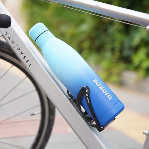 BJPKPK 17oz Skinny Insulated Water Bottle, Stainless Steel Flask - color: Sky, size: 17 Ounces
