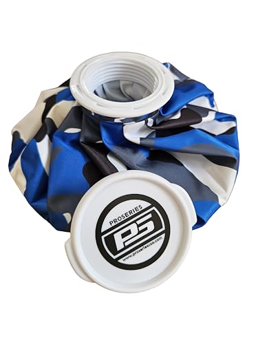 PRO Series RxICE - 11" Large Reusable Ice Bag - 4" Super Wide Mouth - Blue Camo Hot and Cold Therapy for Injuries - Cold Compress with Refillable Real Ice Pack - Use on Head, Knee, Ankle, More - color: Blue Camo 11"
