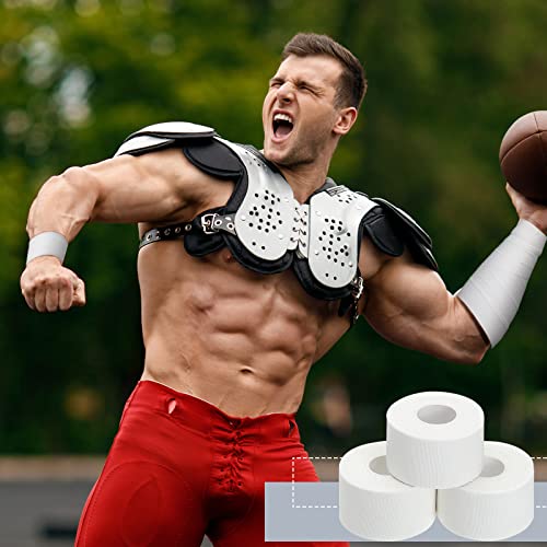 130 Yard 2 Inch White Athletic Sports Cotton Tape Pre Wrap Easy Tear - color: White, size: 2 Inch