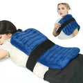 Extra Large Heating Pad Microwavable for Back with Moist Heat, Flaxseeds Heating Pads for Full Back, Neck and Shoulders, Stomach Cramps, and Muscle Aches,for Both Hot and Cold Therapy - Navy Blue