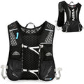 Azarxis Running Water Bottles Flask BPA Free Leakproof Hydration Vest Packs Waist Belt Replacement for Triathlon Marathon Hiking Cycling Climbing Runner - color: #3 Black (7L) - Only Running Vest