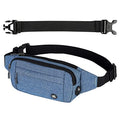 WATERFLY Small Fanny Pack Crossbody Lightweight Waist Bag for Woman Man - color: Blue