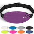 Running Fanny Pack Whole Bag Reflective, Running belt for Women &Men,Sweatproof Phone Holder Workout, Running Waist Pack (purple) - color: purple