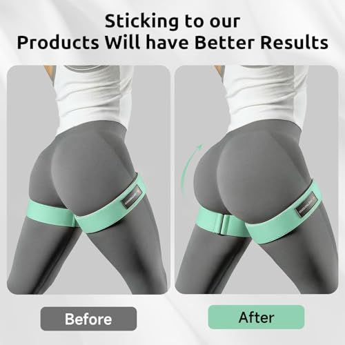 MANUEKLEAR Non-Slip Blood Flow Restriction Bands, BFR Booty Bands for Women - color: Green