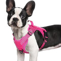 rabbitgoo Tactical Dog Harness for Small Dogs, No Pull Service Pet Vest - color: Rose Red, size: S(Chest:16.1"-31.5",Neck:15.4"-21.6",Back:7.1")