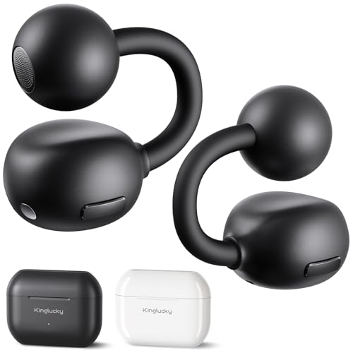 Kinglucky Next‑Gen Clip-On Earbuds, Open Ear Earbuds for Running Small Ears