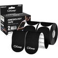 CKeep Kinesiology Tape precut Strips, 40 Count Elastic k Tape, Black - color: Black, size: 2 Rolls
