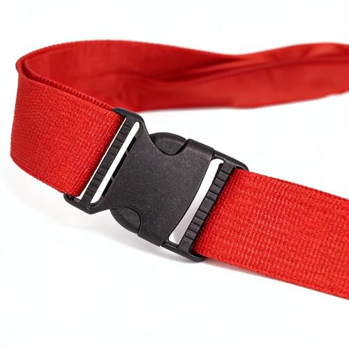 Waist Pack Sports Fitness Travel Men Women (Red) - color: Red