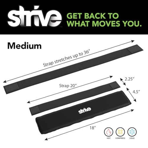 Strive Hot & Cold Compression Sleeve, Muscle Recovery & Pain Relief, Medium - size: Universal (Medium)