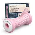 Brookstone Foot Roller Massager Plantar Fasciitis - Hot and Cold Foot Rollers Massage for Tension Relief - Microwave & Freezer Safe - Relax The Muscles with Plantar Fasciitis Roller (Blush Pink) - color: Blush Pink