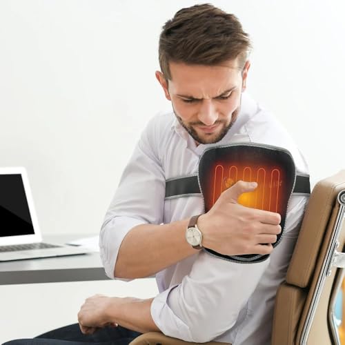 HealthyLine Portable Shoulder Heating Pad, Amethyst & Tourmaline