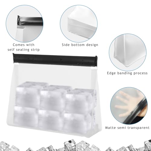 4 Pack Reusable Ice Storage Bags,Leak Proof Ice Bags With Secure Zip Close Design,Bpa-Free Ice-Bags,Free Lunch Bag,Durable Ice Bag,Freezer Storage Bag for Ice and Food Storage - size: 4pcs
