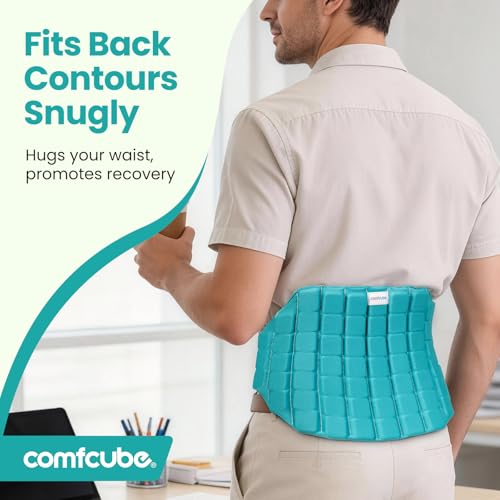 Ice Pack for Back Pain Relief, 2 Hours Cold Lower Back Ice Wrap - style: Back