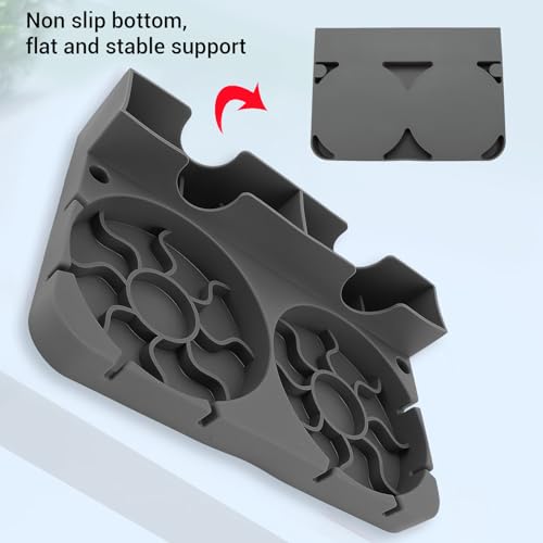 Non-Slip Silicone Bottle Drying Rack for Water Bottles - Space-Saving Stand for Home, Office, Kitchen (Gray) - color: Gray