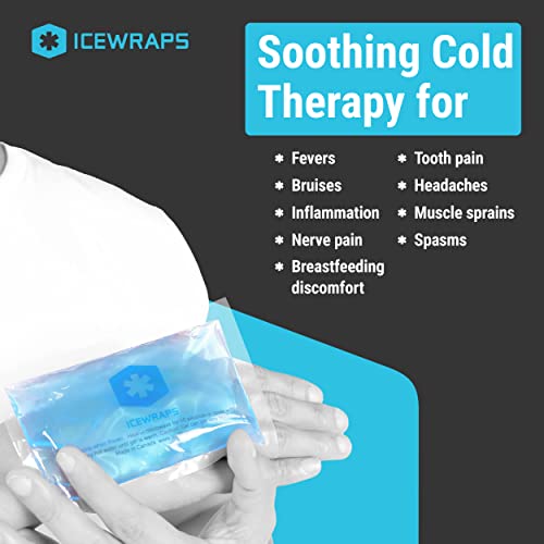 ICEWRAPS Reusable Ice Packs Compact 3 x 5 in, Soft Cooling, Pack of 60 - size: 60 Packs