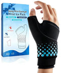 Thumb & Wrist Ice Pack Wrap, Thickened Ice Gel Pad, Reusable Hand Ice Pack with Long-Lasting Hot & Cold Therapy for Carpal Tunnel Relief, Arthritis Pain, Post-Surgery, Computer Overuse Recovery - color: Black, size: S/M