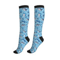 Compression Socks Knee High Circulation Support Socks For Women Men Athletic Running Hiking Cycling - color: Fish