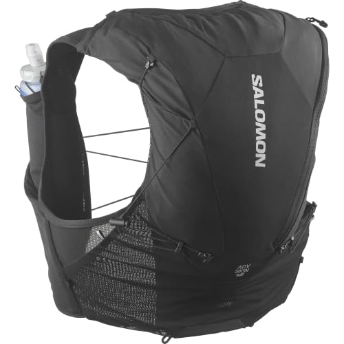 Salomon Unisex Advance Skin 12 | 12 Liter Hydration Trail Running Vest - color: Black, size: Large