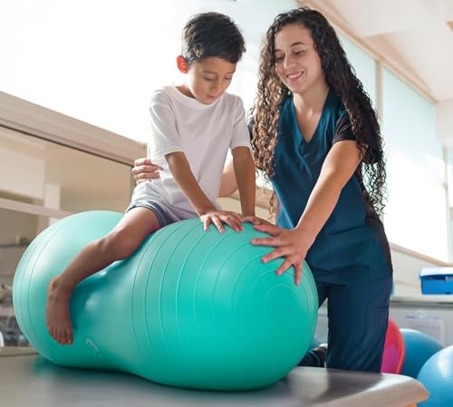 Kid Peanut Ball - Exercise Ball Anti Burst Yoga Ball for Labor Birthing, Physical Therapy, Core Strength, Flexible Seating, Home & Gym Fintness, Sensory Chair Wiggle Seat