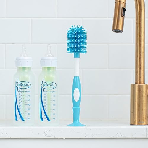Dr. Brown's Soft Touch Baby Bottle Cleaning Brush, Blue, 12-Pack - style: Soft Touch