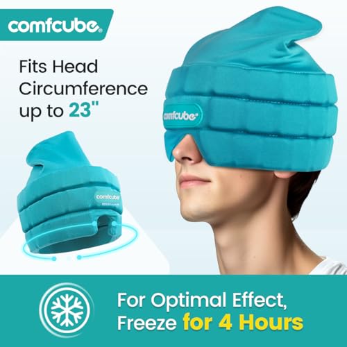 Migraine Headache Relief Ice Cap, 2 Hours Long Lasting Cold - style: Ice Cap