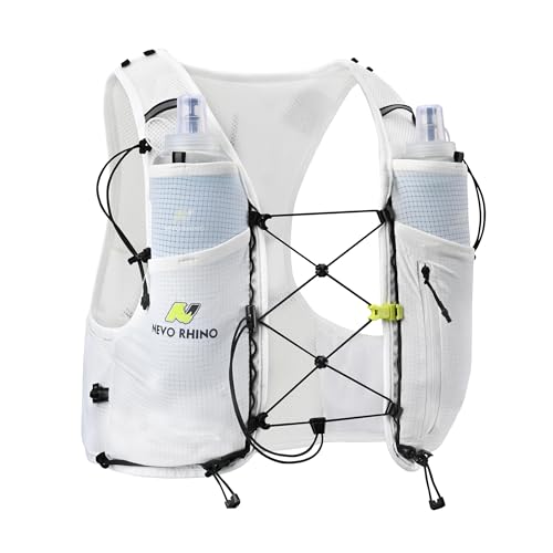 N NEVO RHINO Running Hydration Vest with 2 TPU 500ml Soft Flask - color: white, size: X-Large