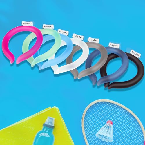 Neck CoolingTube with Insulated Bag, Reusable Ice Coolers Wearable Cooling Products, Neck Ice Coolers for HotWeather (Black) - color: Black