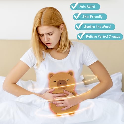 Microwavable Heating Pad Capybara Heating Pad for Cramps Period Pain Relief - style: Capybara