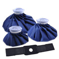 Ice Pack for Injuries Reusable with Wrap, Ice Bag for Injuries Hot Water Bag for Hot & Cold Therapy, No-Leak Elastic Ice Bag with Elastic Breathable Support Wrap, 3 Sizes 6/9/11" - style: 4 Sets