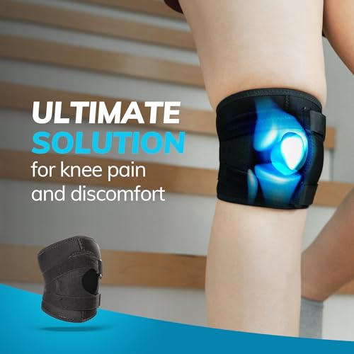 BraceAbility Plus Size Patella Tracking Knee Brace - Adjustable Patella Stabilizer for Women and Men with Large Legs, XXXL Knee Pain Relief for Osteoarthritis, Tendonitis, Post-Injury Support (3XL) - size: XXX-Large