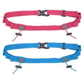 Bib Belt Race Belt Triathlon Number Holder 2Pcs Rose Red/Sky Blue - color: Rose Red/Sky Blue