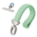 Stretchy Phone Wrist Strap, with 360° Rotatable Metal Tab - color: Light Green