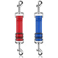 YUEPET Dog Safety Collar Clips 2 Pack Adjustable Prong Collar Backup Clips - color: Red+Blue