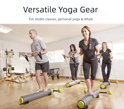 Pilates Bar, Fitness, Balance Strength and Agility Training Equipment, Roller Multifunctional Mini Core Bed Yoga Open Back Training, Waist, Abdomen, Legs, Buttocks and Arms Training Equipment
