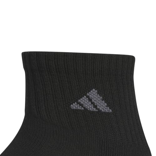 adidas Cushioned 3.0 3-Pack Quarter Socks - color: Black/Olive Strata Green/Wonder Alumina Grey/3/Color