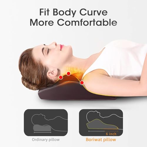 Boriwat Back Massager with Heat, 3D Kneading Massage Pillow for Back, Neck, Shoulder, Leg Pain Relief Deep Tissue, Gifts for Women Men Mom Dad(Brown) - color: Brown