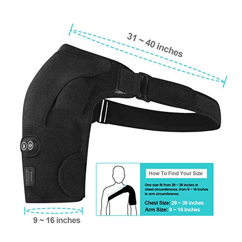 Shoulder Heating Pad, Heated Shoulder Wrap for Frozen Shoulder Pain Relief