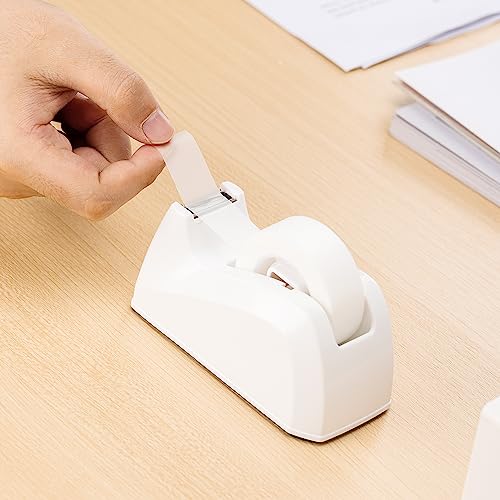 Amazon Basics Matte Finish Tape Dispenser with 16 Refill Rolls, 3/4" x 1300" (36 yds) - size: 16 Count (Pack of 1), style: Tape with Desktop Dispenser