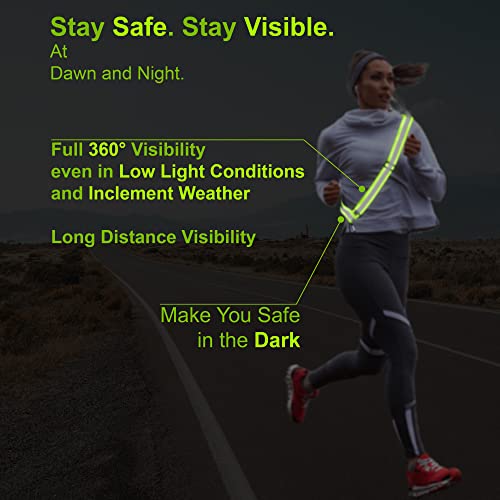 Reflective Belt for Running Army PT Belt Reflective Running Gear - color: Reflective Sash