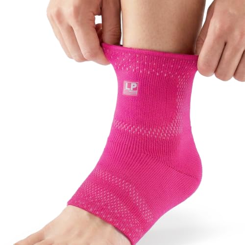 LP 116XT Target Compression Ankle Brace Sleeve for Men & Women - color: Pink, size: Small