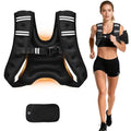 KTINNEAD Weighted Vest for Women Men, 8lb/12lb/16lb/20lb Weighted Running Vest with Reflective Stripe, Detachable Phone Pouch for Workout, Walking, Strength Training, Weight Loss, Fitness, Jogging - size: 8LB
