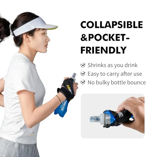AONIJIE Running Water Bottle 1PC Soft Flask - size: 16.9 Ounces