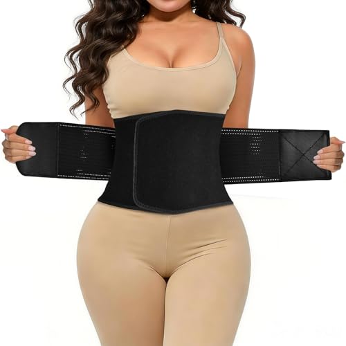 LKV Waist Trainers for Women Belly Fat, Sweat Band for Stomach Weight Loss - size: X-Large