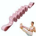 Resistance Bands for Legs: Numbered Stretch Bands for Exercise Yoga - color: Pink