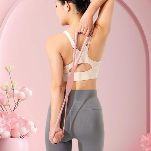 3PCS Figure 8 Resistance Bands Set with Handles, 15/25/35lb, Yoga Band
