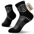 IRAMY Ankle Compression Socks Women Men Plantar Fasciitis Relief 3/5 Pairs - color: Black(3 Pairs), size: Medium